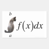 Integral cat rechteckiger aufkleber (Vorderseite)