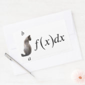 Integral cat rechteckiger aufkleber (Umschlag)