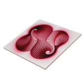 Integrale rote Form Fliese (Seite)