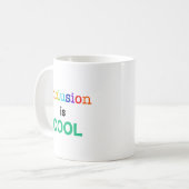 Integration ist COOL - Bewusstsein für Neurovielfa Kaffeetasse (Vorderseite Links)
