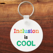 Integration ist COOL - Bewusstsein für Neurovielfa Schlüsselanhänger (Rückseite)