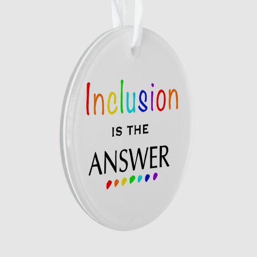 Integration ist die Antwort - Neurovielfalt-Bewuss Ornament (Vorderseite)