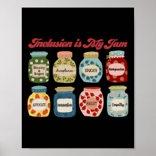 Integration ist mein Jam Special Bildung Lehrer Au Poster