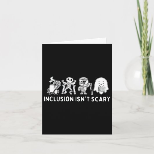 Integration ist nicht Beängstigend Lehrer Skeletto Karte (Vorderseite)