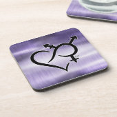 Integration und Liebe Getränkeuntersetzer (Linke Seite)