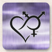 Integration und Liebe Getränkeuntersetzer (Vorderseite)