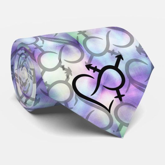 Integration und Liebe Krawatte (Gerollt)