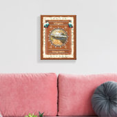 Integration von Alligatoren - überzogene Canvas Leinwanddruck (Insitu (Wohnzimmer))