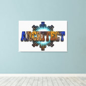 Integration von DTW-Architekturen Leinwanddruck (Insitu (Holzboden))