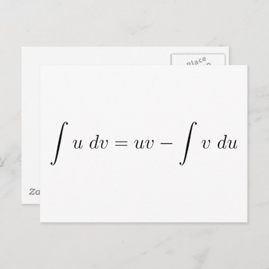 Integration von Teilen Postkarte (Vorne/Hinten)