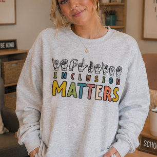 Integrationsfragen ASL, Sensibilisierung für Autis Sweatshirt
