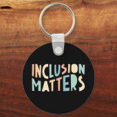 Integrationsfragen, Shirt für besondere Bildung, M Schlüsselanhänger (Vorderseite)