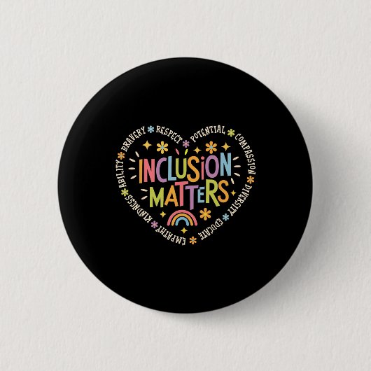 Integrationsprobleme Besondere Bildung Lehrer Auti Button (Vorderseite)