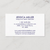 Integrative Heilung - Funktionsmedizin Visitenkarte (Rückseite)