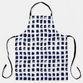 Integrierte Blockdruckfaser-Schürze (All-over-Prin Schürze (Vorderseite)