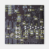 Integrierte Leiterplatte auf einem Bildschirm Magnet (Vorne)