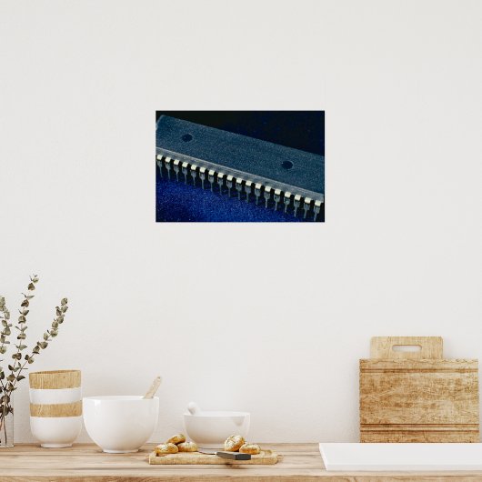 Integrierte Schaltung (Mikroprozessor) Poster (Küche)