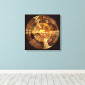 Integrität Abstrakt Art Quad Canvas Print Leinwanddruck (Insitu (Holzboden))