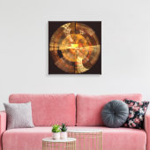 Integrität Abstrakt Art Quad Canvas Print Leinwanddruck (Insitu (Wohnzimmer))