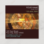 Integrität Abstrakte Kunst Beruflich Quadratische Visitenkarte (Rückseite)