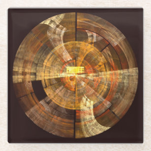 Integrität Abstrakte Kunst Glasuntersetzer