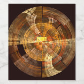 Integrität Abstrakte Kunst Weinetikett (Einzelnes Label)