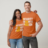 Integrität Größe Leidenschaft T-Shirt (Unisex)
