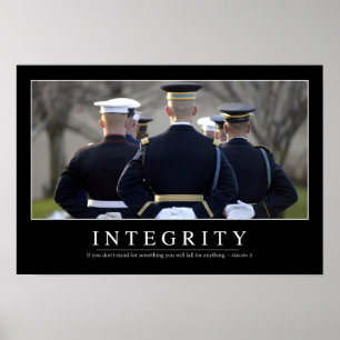 Integrität: Inspirierend Zitat Poster