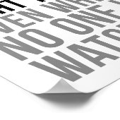 Integrität ist das Richtige Poster (Ecke)