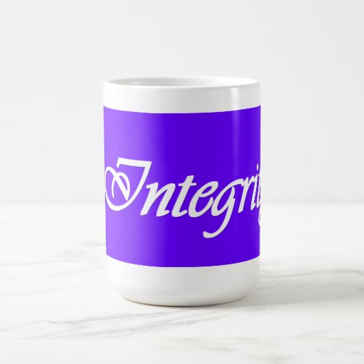 Integrität - persönliche Fortschritts-Wert-Tasse Kaffeetasse (Mittel)