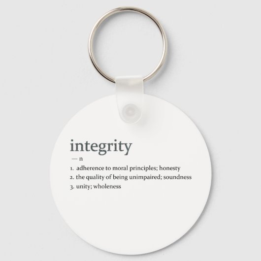 Integrität Schlüsselanhänger (Vorderseite)