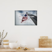 Integrität. USA-Flagge Poster (Küche)