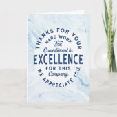 Integrität, Verpflichtung zur Exzellenz Dankeskarte (Vorderseite)