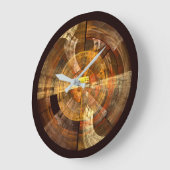 Integrity Abstract Art Round Große Wanduhr (Winkel)