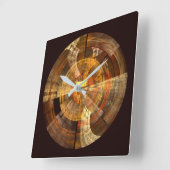 Integrity Abstract Art Square Quadratische Wanduhr (Winkel)