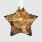 Integrity Abstrakt Art Acrylic Star Ornament (Rückseite)