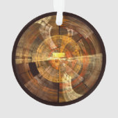 Integrity Abstrakt Art Acrylkreis Ornament (Rückseite)
