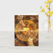 Integrity Abstrakt Art Note Card Karte (Gelbe Blume)
