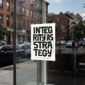Integrity As Strategy - Typography Print |Wall Art Poster