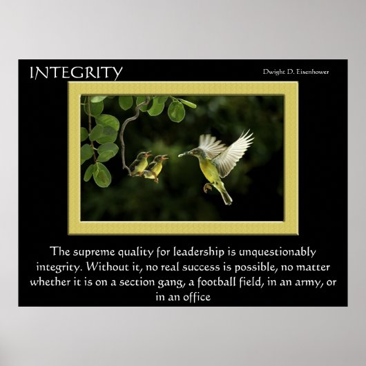 INTEGRITY Hummingbird Posters Poster (Vorne)
