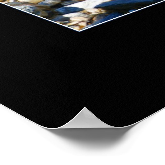 INTEGRITY Motivierend Grau Wolf Art Print Poster (Ecke)