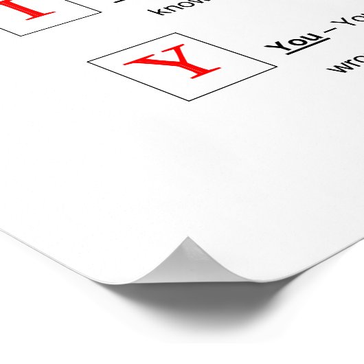 INTEGRITY POSTER (Ecke)