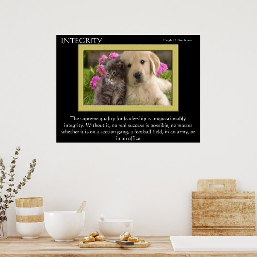 INTEGRITY Posters Poster (Küche)