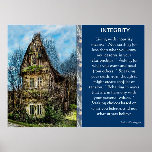 INTEGRITY Posters Poster (Vorne)