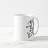 Integrity Quotes Kaffeetasse (VorderseiteRechts)