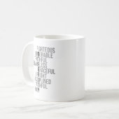 Integrity Quotes Kaffeetasse (Vorderseite Links)