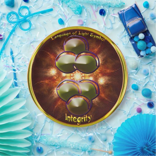 Integrity Symbol Art Pappteller (Party)