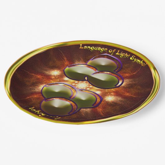 Integrity Symbol Art Pappteller (Schrägansicht)