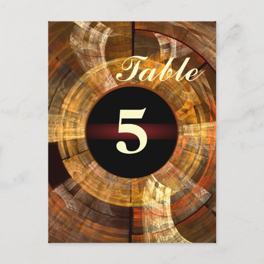 Integrity Tischnummer Postkarte (Vorderseite)