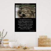 INTEGRITY Wolf mit den Zähnen Poster (Küche)